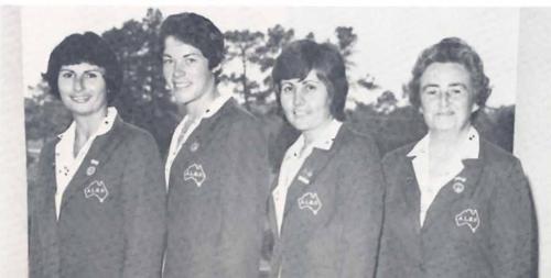 Lindy Goggin, Edwina Kennedy, Jane Lock, Mrs. R.D. Bridges